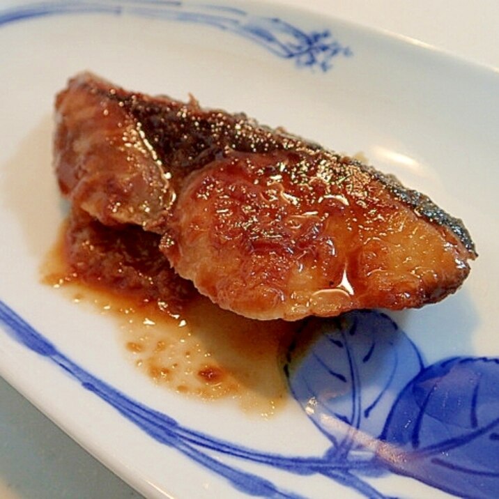 貝だしで　ぶりの味噌生姜焼き（照り焼き）